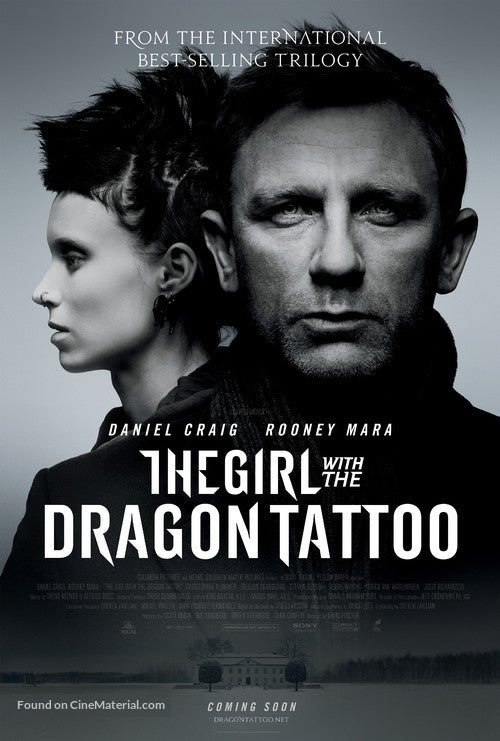 The Girl with the Dragon Tattoo Cinema Movie Poster A2 Size