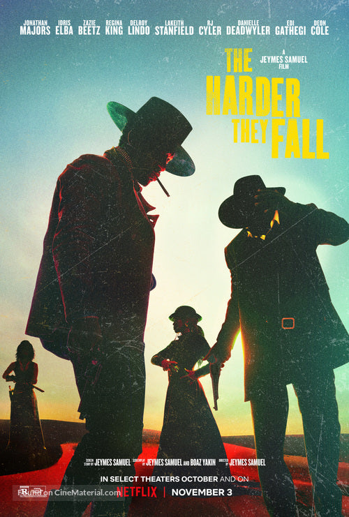 The Harder They Fall Cinema Movie Poster A2 Size