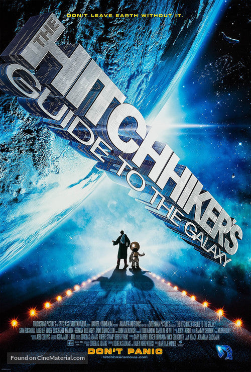 The Hitchhiker's Guide to the Galaxy Cinema Movie Poster A2 Size