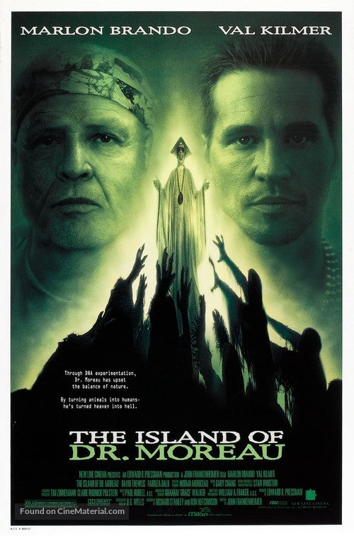 Pixel Demon The Island of Dr. Moreau Movie Poster A2 Size