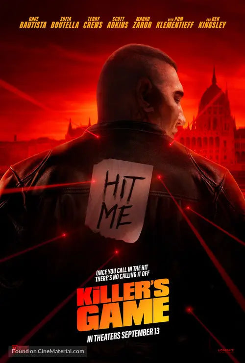 The Killer's Game Cinema Movie Poster Version 4