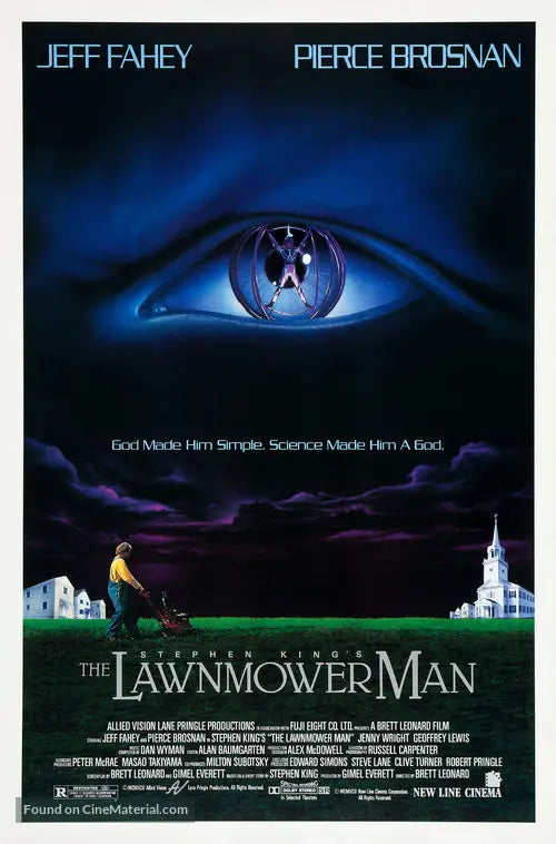 Pixel Demon The Lawnmower Man Movie Poster A2 Size