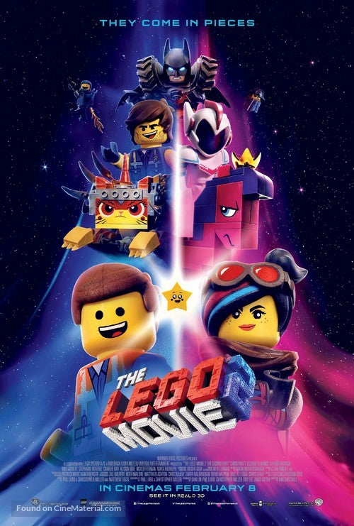 The Lego Movie 2: The Second Part Cinema Movie Poster A2 Size