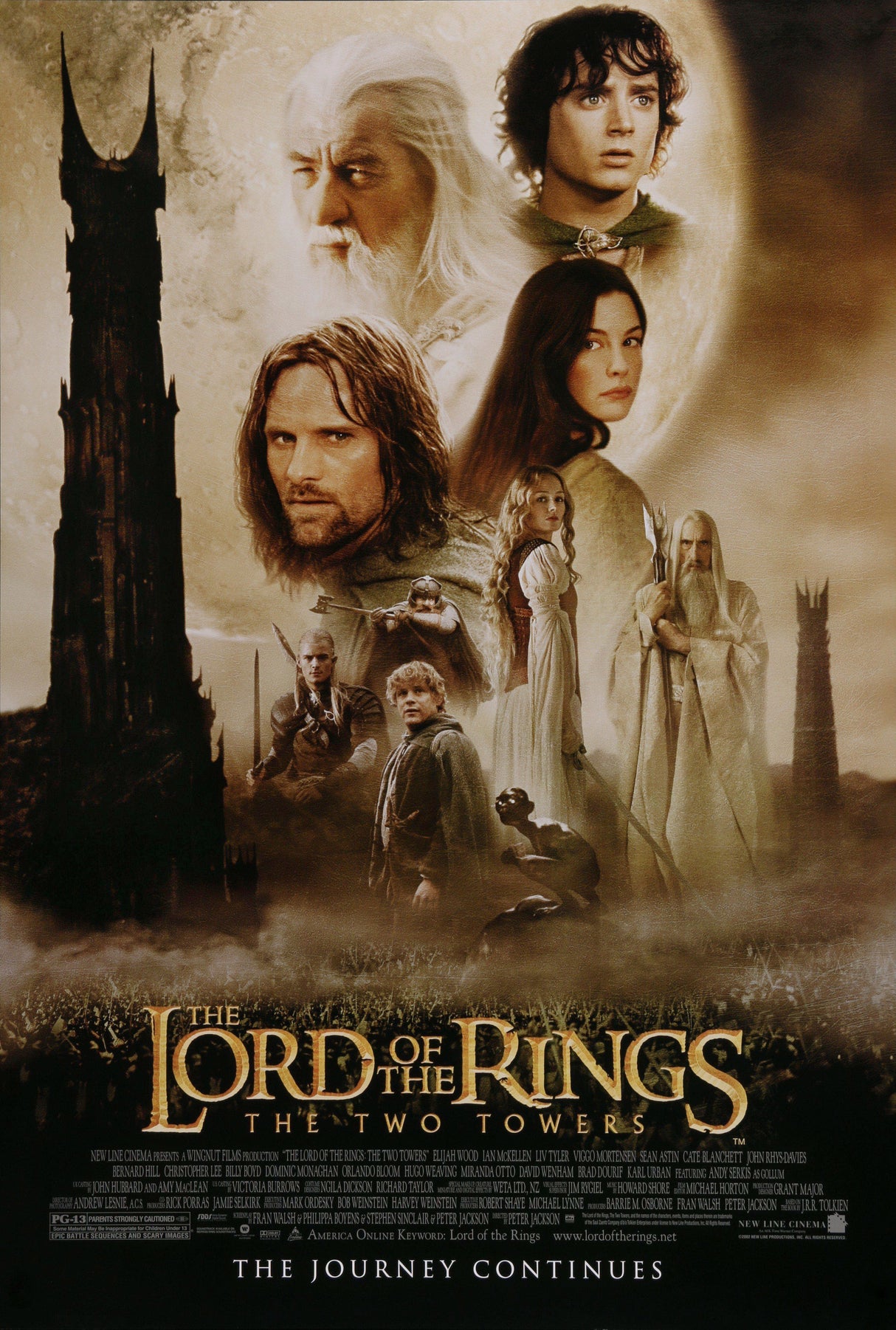 The Lord of the Rings: The Two Towers A2 Size Movie Poster-Pixel Demon