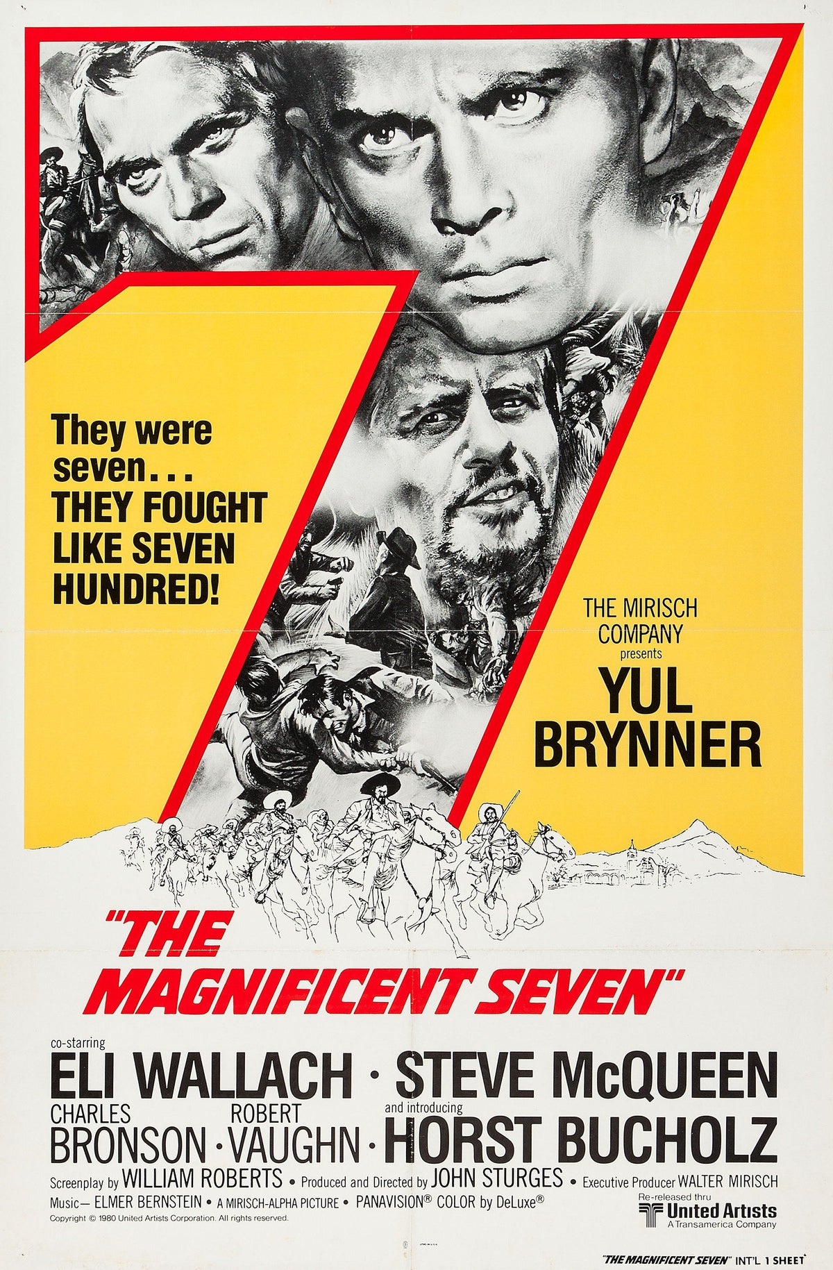 The Magnificent Seven 1960 A2 Size Movie Poster-Pixel Demon