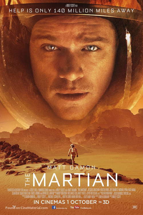 The Martian A2 Movie Poster-Pixel Demon