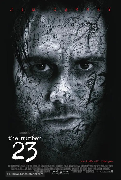 The Number 23 Cinema Movie Poster A2 Size