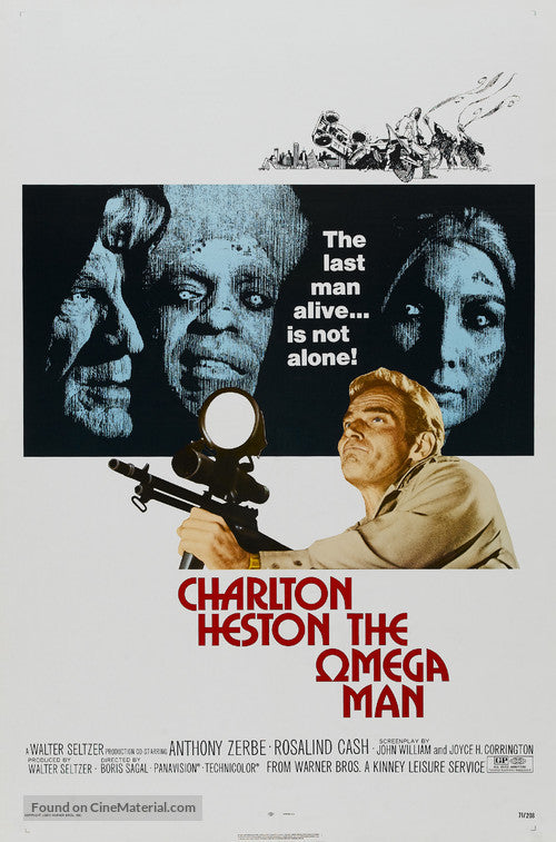 The Omega Man Cinema Movie Poster A2 Size