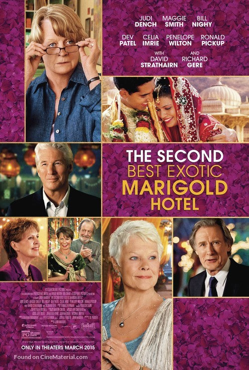 Pixel Demon The Second Best Exotic Marigold Hotel Movie Poster A2 Size