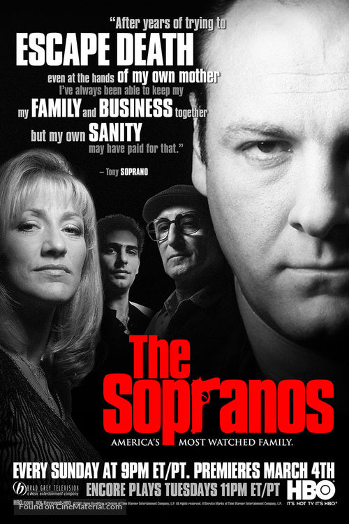 The Sopranos TV Series Poster A2 Size Version 5