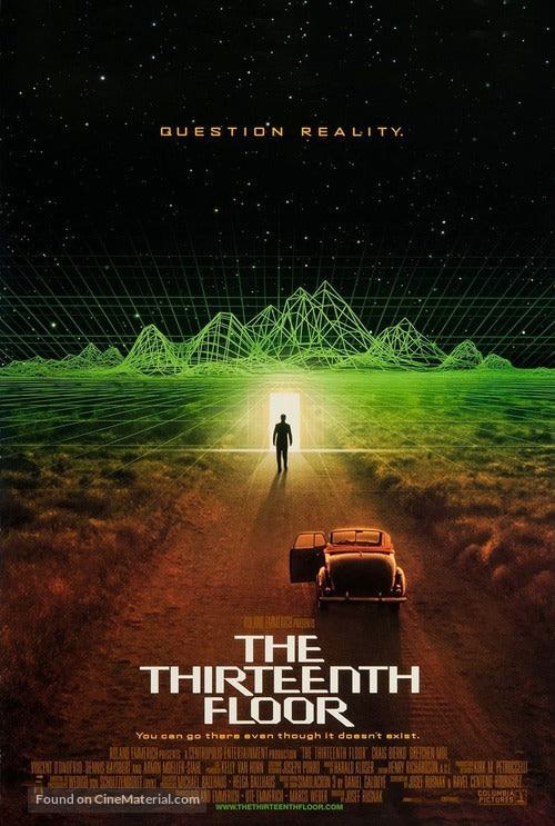 The Thirteenth Floor Cinema Movie Poster A2 Size