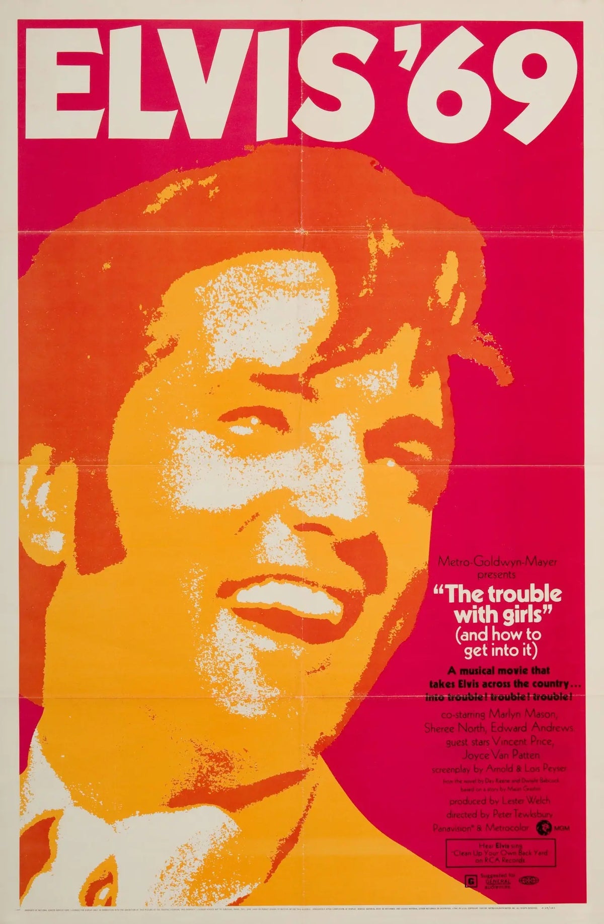 Elvis Presley The Trouble With Girls A2 Size Movie Poster-Pixel Demon