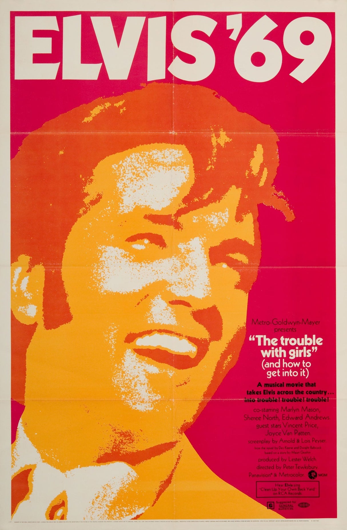 Elvis Presley The Trouble With Girls A2 Size Movie Poster-Pixel Demon