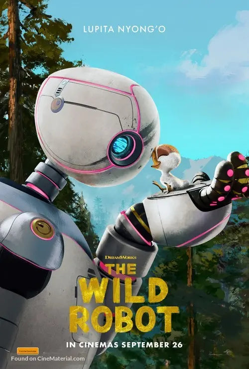 The Wild Robot Cinema Movie Poster A2 Size Version 4