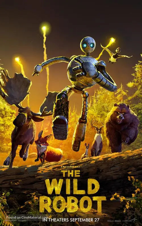 The Wild Robot Cinema Movie Poster A2 Size Version 1