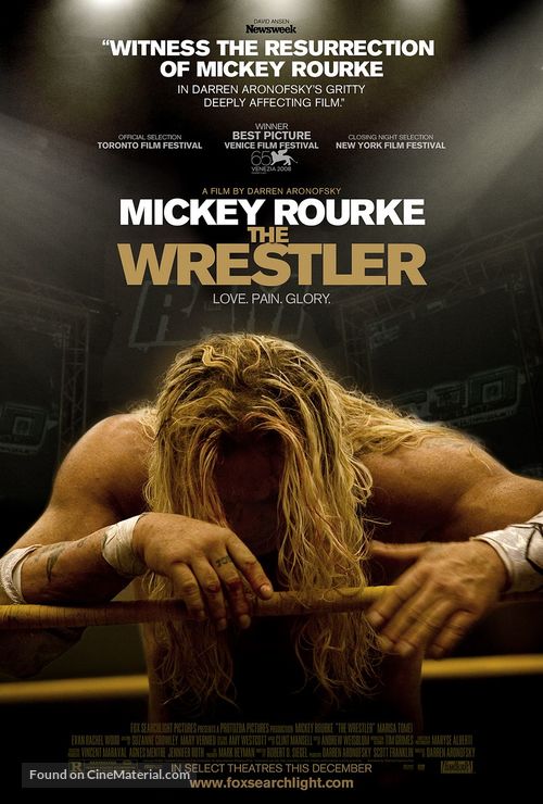 The Wrestler Cinema Movie Poster A2 Size
