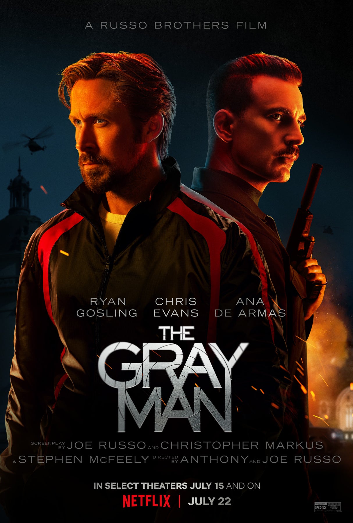 The Gray Man A2 Size Movie Poster-Pixel Demon