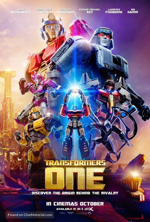 Transformers One Cinema Movie Poster A2 Size Version 1