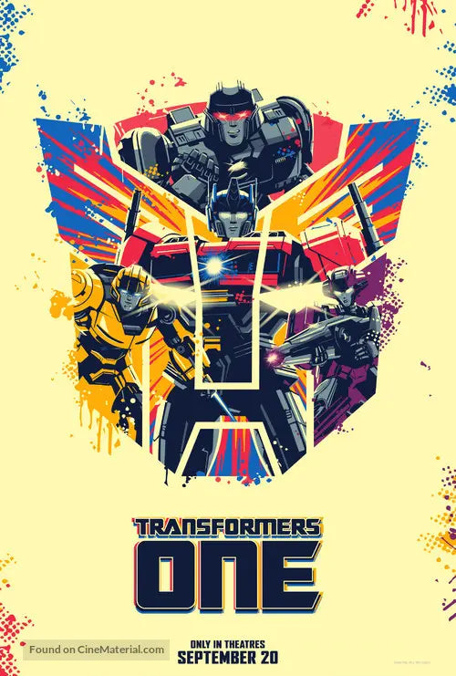 Transformers One Cinema Movie Poster A2 Size Version 10