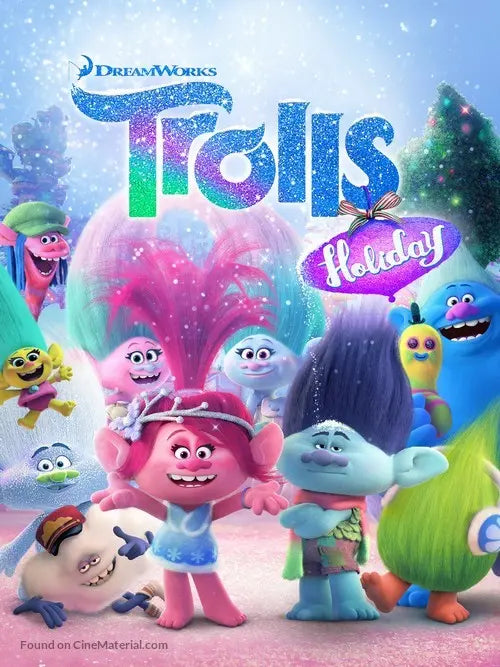 Pixel Demon Trolls Holiday Movie Poster A2 Size