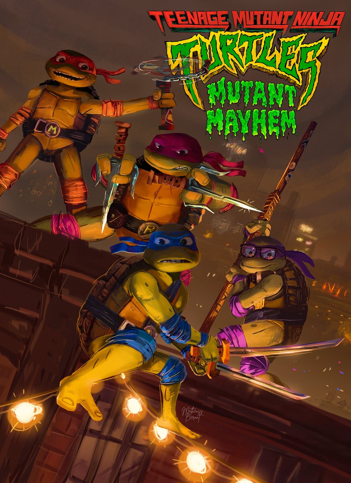 Teenage Mutant Ninja Turtles Option 2 A2 Size Posters-Pixel Demon