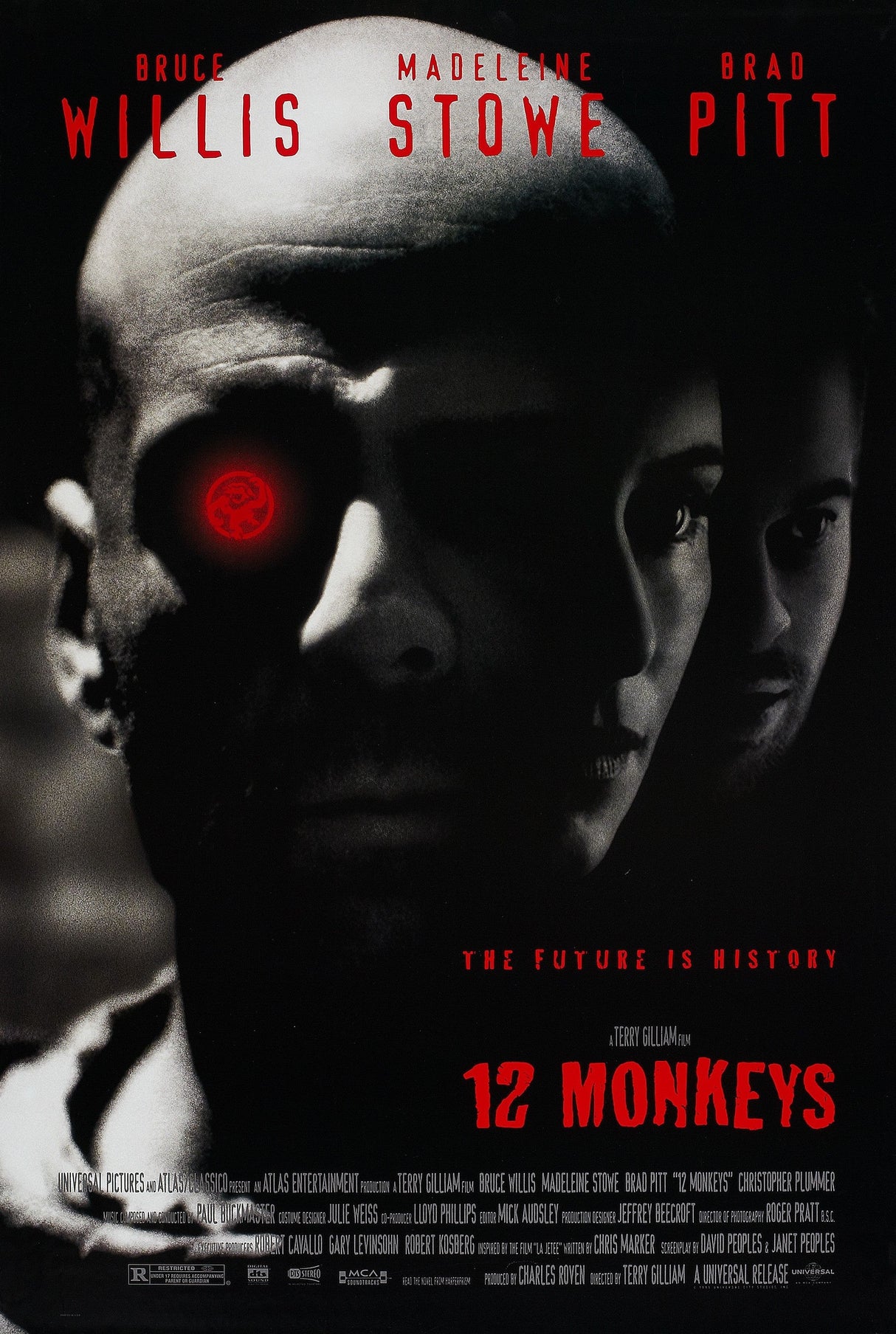 Twelve Monkeys A2 Size Movie Poster-Pixel Demon