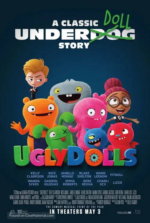 Pixel Demon UglyDolls Movie Poster A2 Size