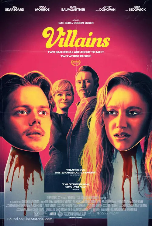 Pixel Demon Villains Movie Poster A2 Size