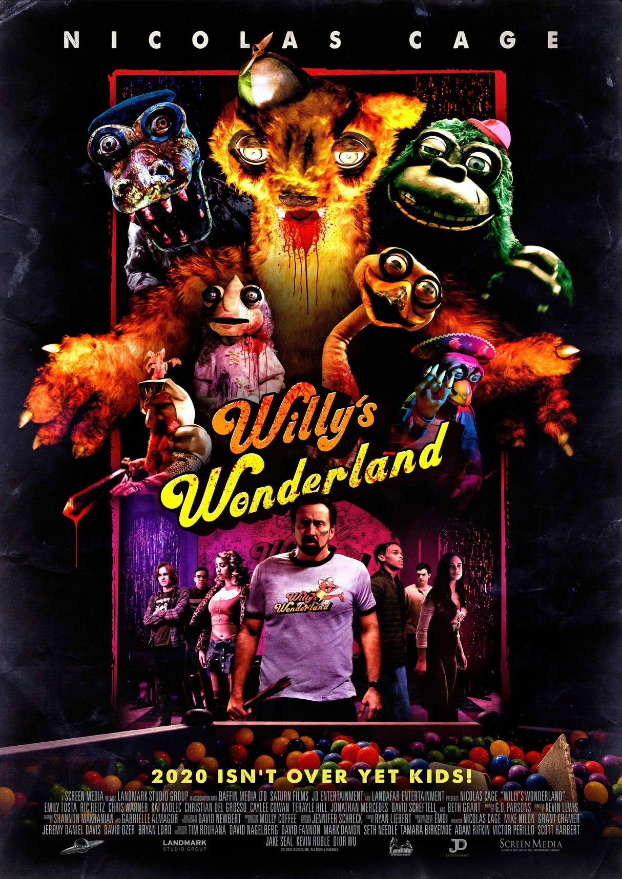 Willy's Wonderland A2 Size Movie Poster-Pixel Demon