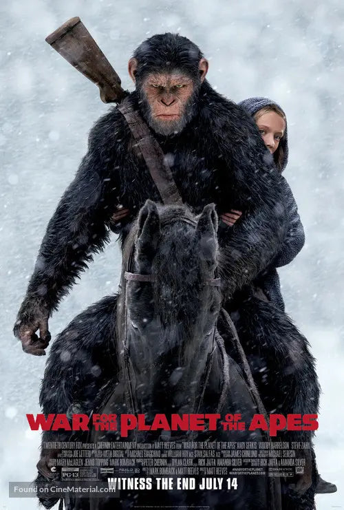 War for the Planet of the Apes A2 Movie Poster-Pixel Demon