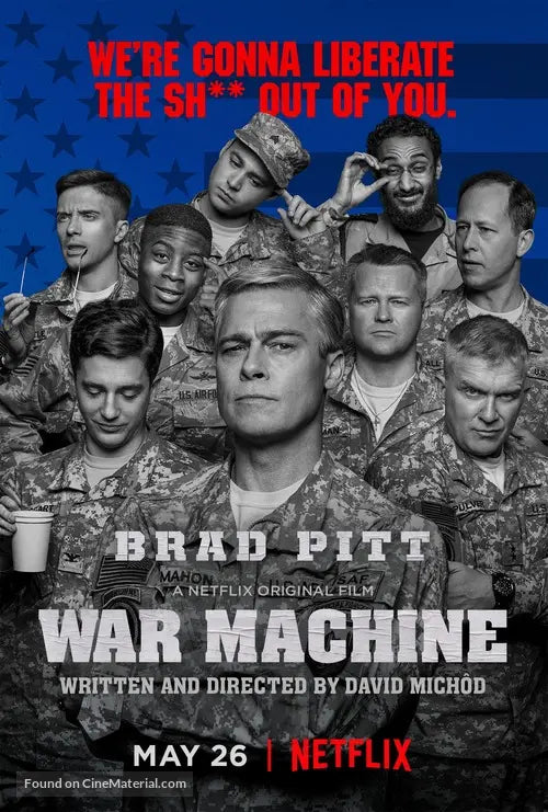 Pixel Demon War Machine Movie Poster A2 Size