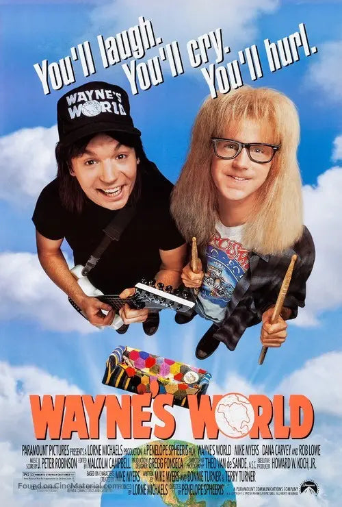Pixel Demon Wayne's World Movie Poster A2 Size