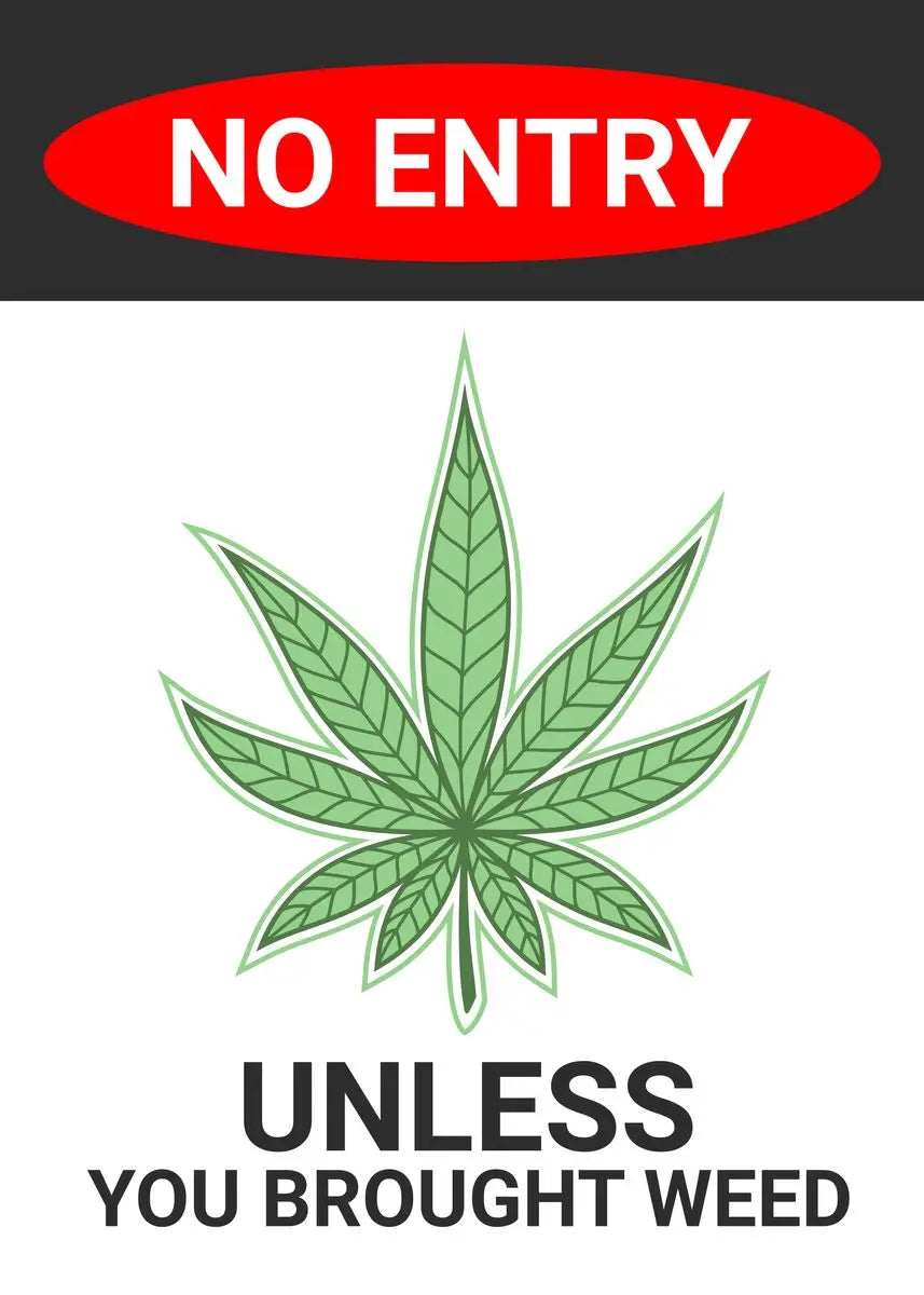 Cannabis Stoner Wall Art Design 10 A2 Size Posters-Pixel Demon