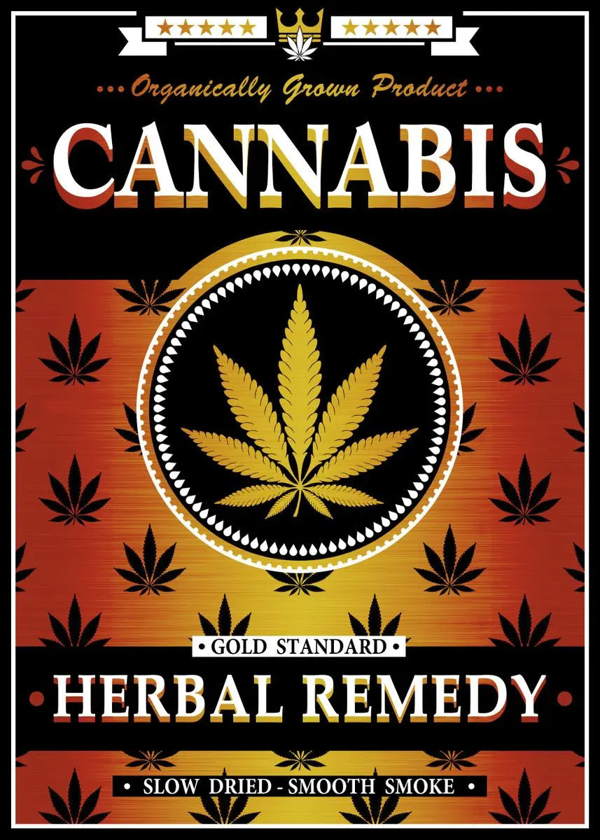 Cannabis Stoner Wall Art Design 23 A2 Size Posters-Pixel Demon