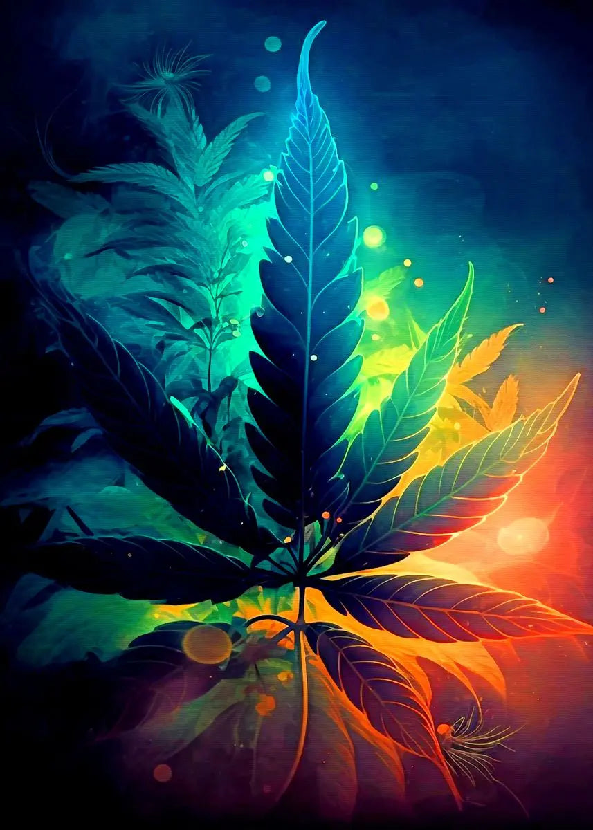 Cannabis Stoner Wall Art Design 27 A2 Size Posters-Pixel Demon