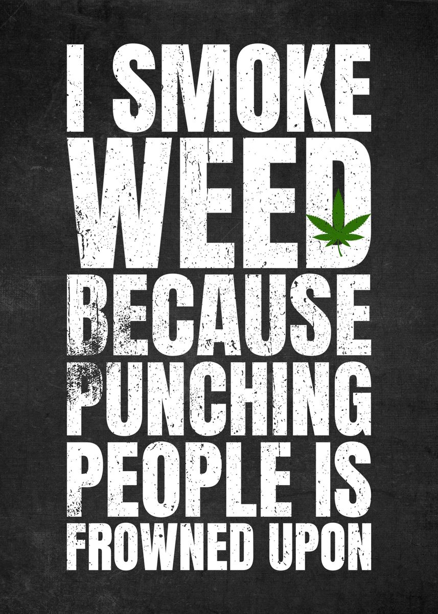 Cannabis Stoner Wall Art Design 28 A2 Size Posters-Pixel Demon