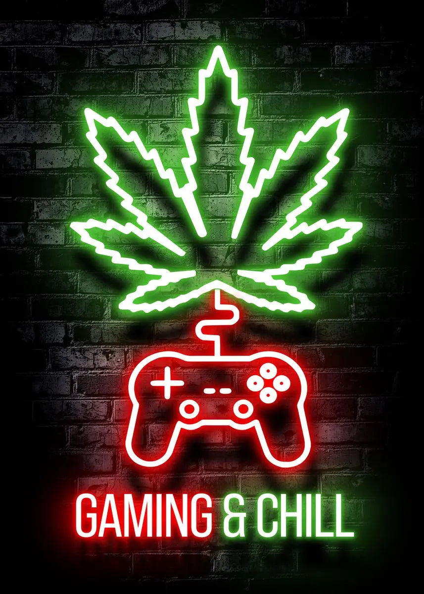 Cannabis Stoner Wall Art Design 31 A2 Size Posters-Pixel Demon