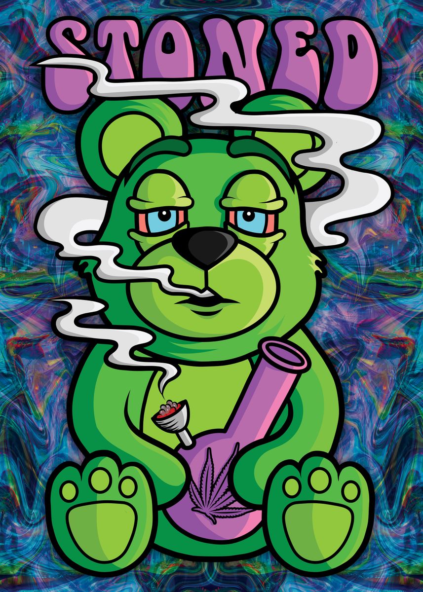 Cannabis Stoner Wall Art Design 33 A2 Size Posters-Pixel Demon