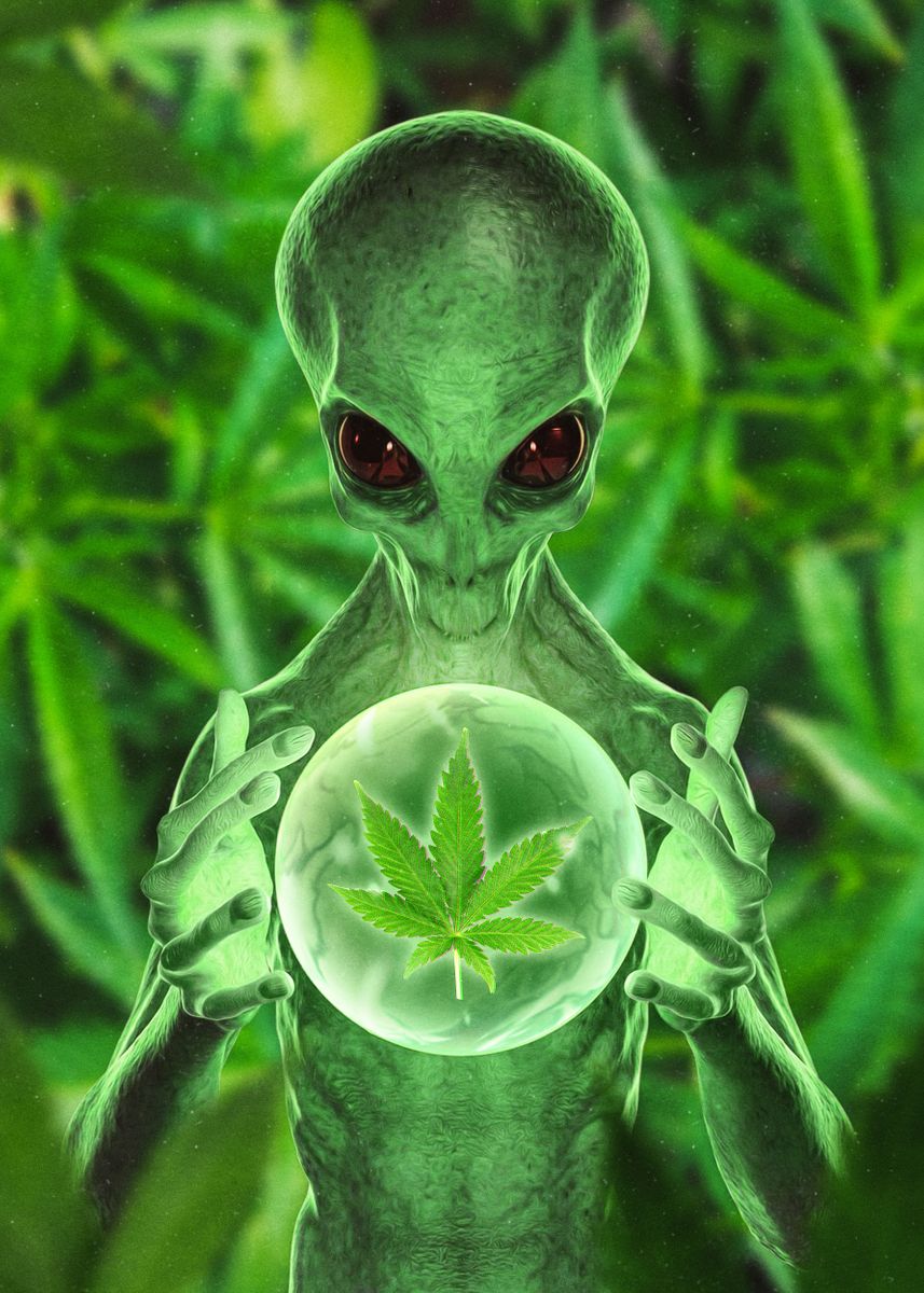 Cannabis Stoner Wall Art Design 38 A2 Size Posters-Pixel Demon