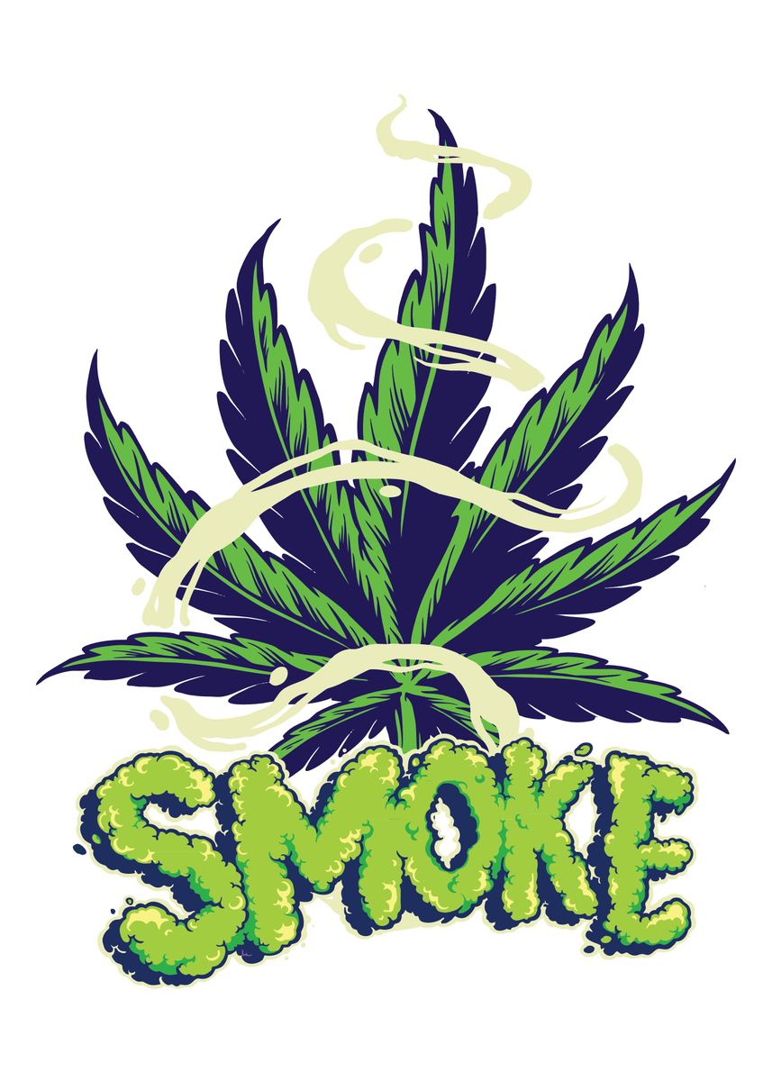 Cannabis Stoner Wall Art Design 6 A2 Size Posters-Pixel Demon