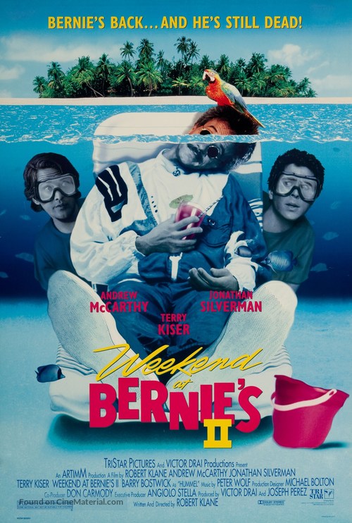 Pixel Demon Weekend at Bernie's II Movie Poster A2 Size