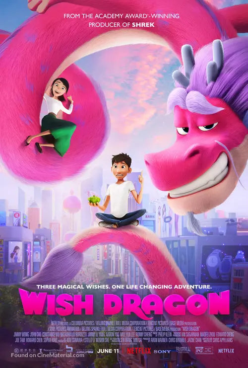 Wish Dragon A2 Movie Poster-Pixel Demon