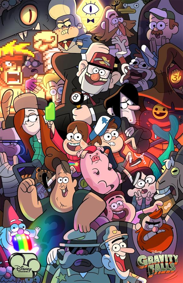 Gravity Falls TV Series Poster A2 Size Version 6