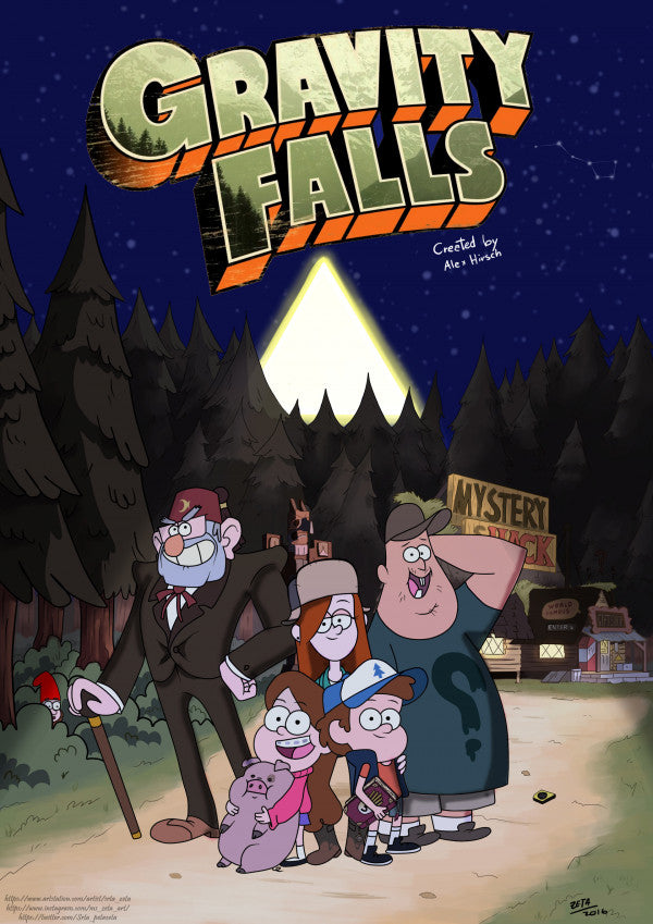 Gravity Falls TV Series Poster A2 Size Version 1