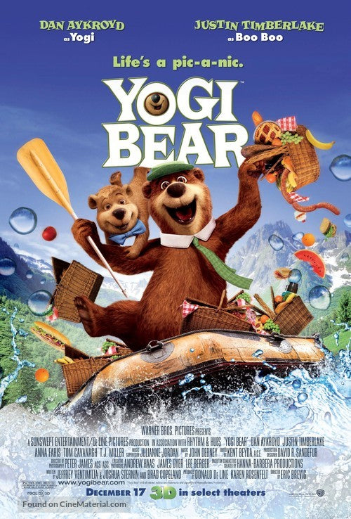 Yogi Bear Cinema Movie Poster A2 Size