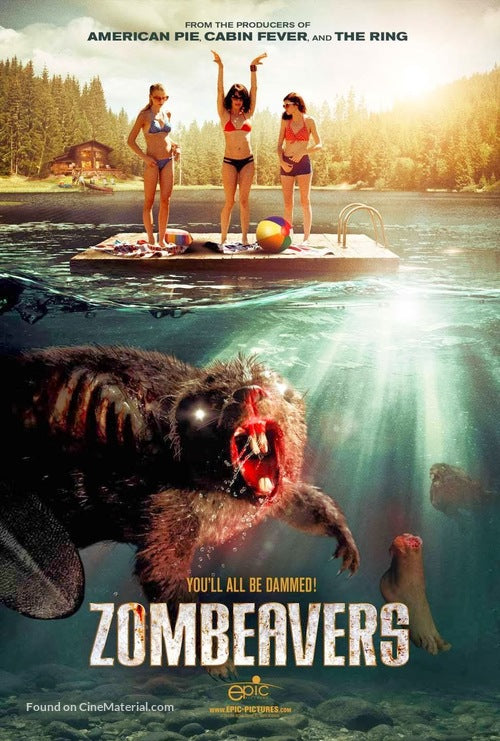Pixel Demon Zombeavers Movie Poster A2 Size