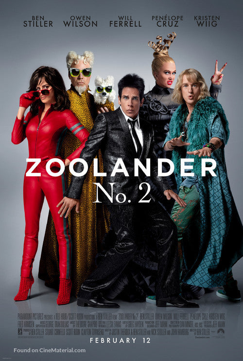 Zoolander 2 Cinema Movie Poster A2 Size