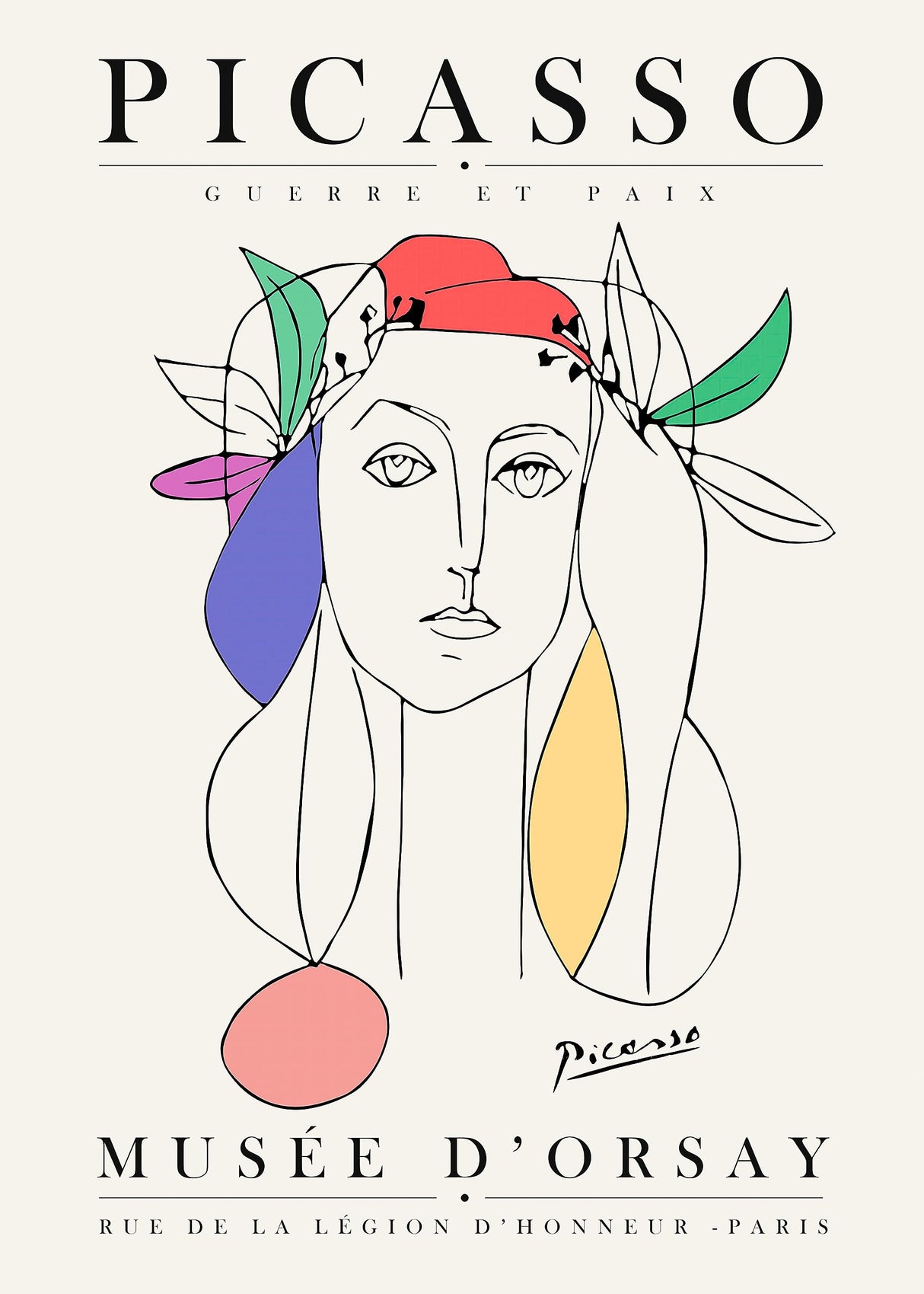 Matisse Picasso Pastel Colour s Design 15 A2 Size Posters-Pixel Demon