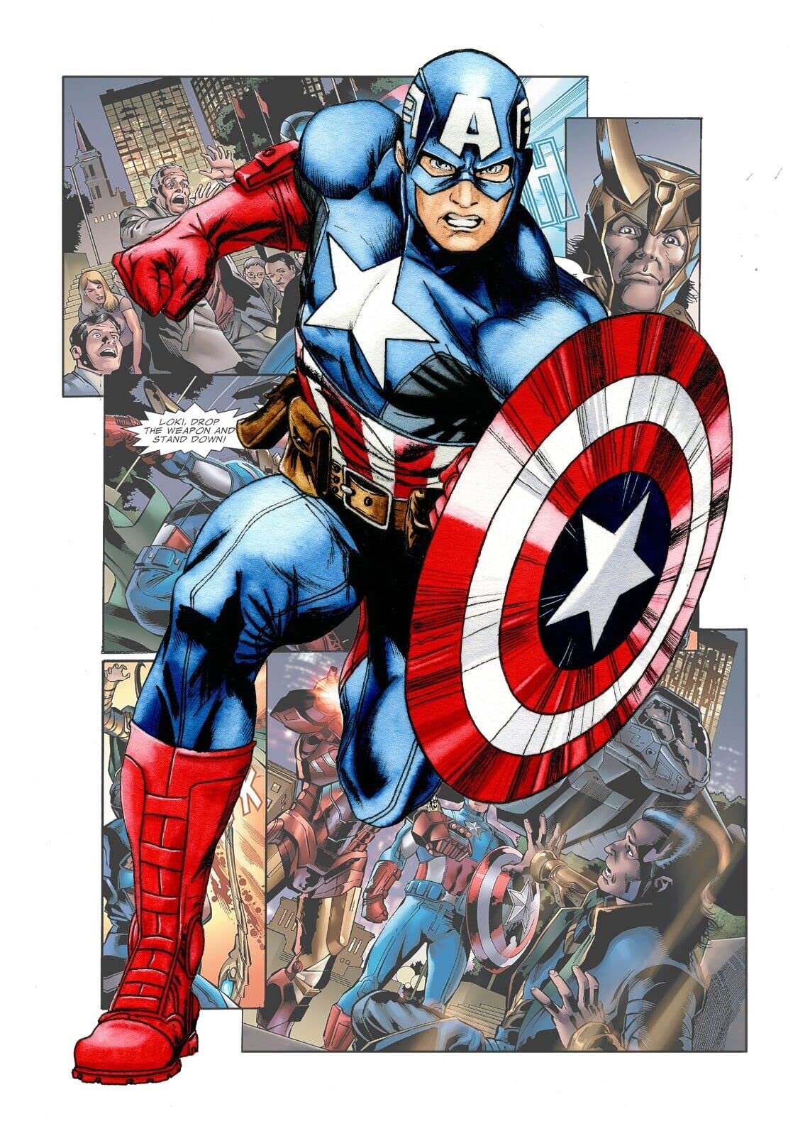 Superhero Poster Prints Set Of 12 Comic Book Style Wall Art Posters Marvel DC Pictures - Pixel Demon