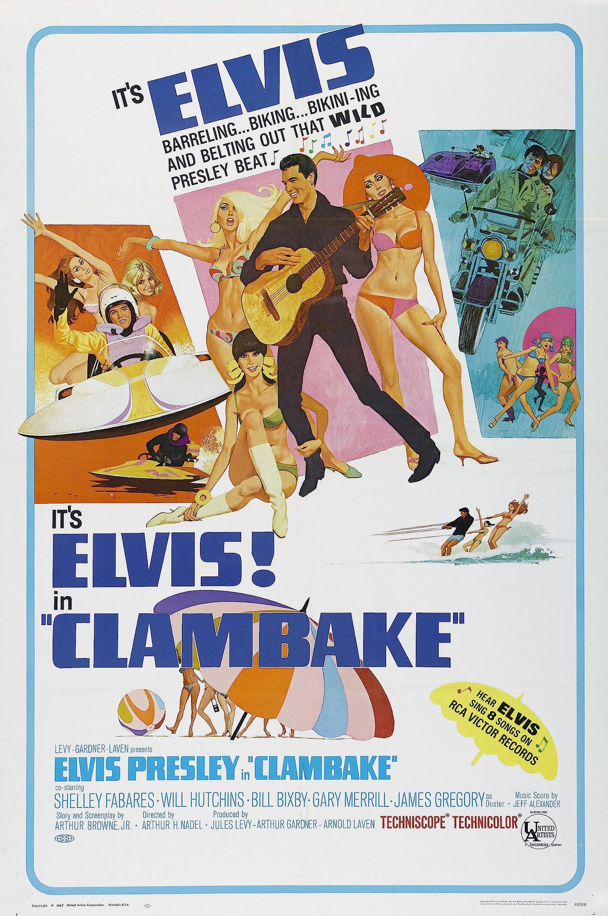 Elvis Presley Clambake A2 Size Movie Poster-Pixel Demon